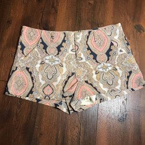 BCBGeneration Pink Paisley Shorts